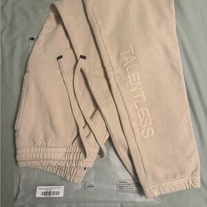 TALENTLESS bone Joggers NWOT!